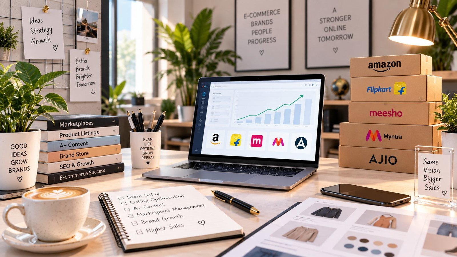 Anantya Solutions workspace with marketplace growth dashboard